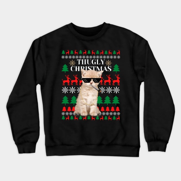 Thugly Christmas sweater Crewneck Sweatshirt by Shirt Vibin